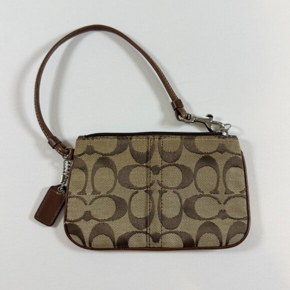 Coach monogram coin purse/wristlet - Picture 1 of 6
